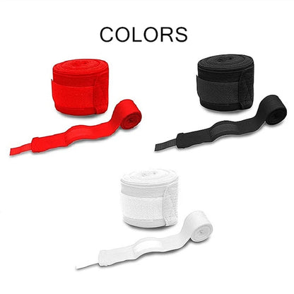 2 Rolls of 2.5M Cotton Boxing Bandages for MMA and Sanda Competition Gloves and Gauntlets