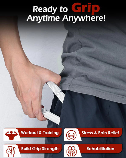 Adjustable Resistance Hand Grip Strength Trainer Set - 6 Pack for Wrist and Forearm Strengthening, Non-Slip Design