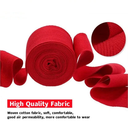 2 Rolls of 2.5M Cotton Boxing Bandages for MMA and Sanda Competition Gloves and Gauntlets